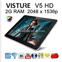 Visture V5HD  Dual Core Retina 9.7 inch IPS Screen Android 4.1 RK3066 Tablet PC Dual Camera