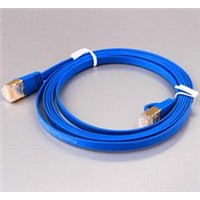 cat6/cat6a flat lan cable,high quality flat patch cord