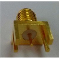 gold sma rf connector to PCB
