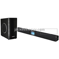 home theater cinema system speaker with 2.4 G wireless subwoofer for LCD/LED TV /AUX/ IPHONE