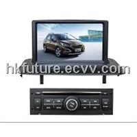 in dash car dvd gps player with dvb-t/isdb-t for Peugeot 3008