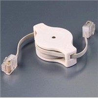 retractable flat lan cable/patch cord for travelling/meeting