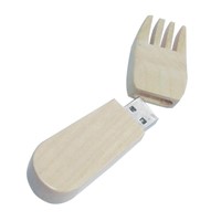 wooden fork usb flash drive