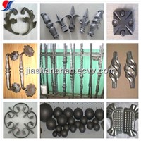 cast and forged wrought iron ornaments