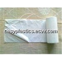 HDPE plain Star Seal Roll pack Plastic Garbage Bag/Trash bag/Rubbish bag