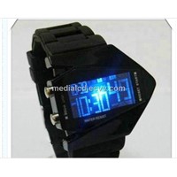 2013 Colourful LED Mirror Watch, Promotional LED Silicone Watch