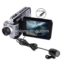 2.5inch Dual Cam Car DVR Supporting 8languages