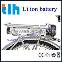 48V 10Ah e bike battery li ion battery with carrier