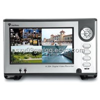 4CH DVR with 7 inches LCD monitor