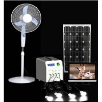 50w High Efficiency Portable Solar Power System For Village Home Indoor Lighting