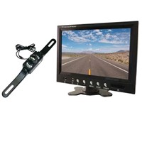 7 inch car monitor with license car camera
