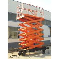 Hydraulic mobile scissor lift platform