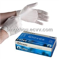 Latex examation gloves
