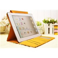 Leather Case for iPad with Leopard Texture