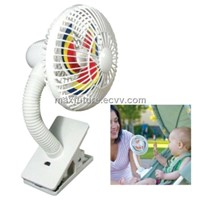 Mini Stroller Fan with Blade Cover, USB Fan Available