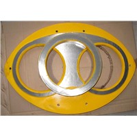 PM Concrete Pump Mitsubishi, PM Spare Parts Wear / Spectacle Plate / Cutting Rings