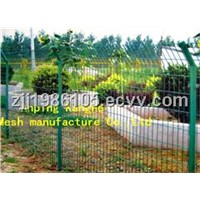 Hot-dipped galvanized Double edge fence