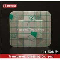 S shape transparent dressing