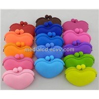 Sweet Love 2013 Heart Shape Silicon Purse Wallet for Lover Gift