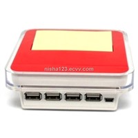 USB hub with paper note box (WD-HB4063)