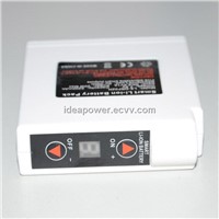 air conditioned fishing-jackets battery pack 7.4v 4400mAh, 4 voltage output, digital display