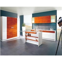 wood veener kitchen cabinet with gloss finishing, cabinet for kitchen