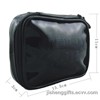 Classical Style Black Clear PU / PVC Leather Cosmetic Bag