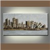 City Building Relief Oil Painting