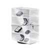 Countertop Acrylic Display Case Boxed-Jewelry Rack Rotating Lucite Box Storage