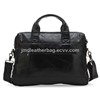 Hot Selling Vintage Leather Women Briefcase Laptop Bag Messenger Black Leather Laptop Bag # 7122A