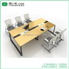 N-3 Bread-shape Steel Frame 4 Person Office Conference Table Office Furniture