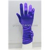 Satin gloves