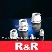 Flat type nylon cable glands PG and Metric thread series