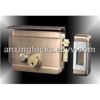 AX051 Red copper brass key locks with connected cylinder