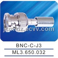 BNC male connector,Crimp,BNC-C-J3