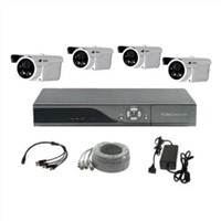 CCTV Kits with 4pcs Outdoor Day/Night Vision Cameras and 1pc D1 Resolution DVR