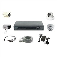 CCTV System with 4 Cameras and 1DVR Including Cables and Power Adapter