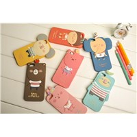Cartoon animal protection case for iphone 4/4 s silicone mobile phone case