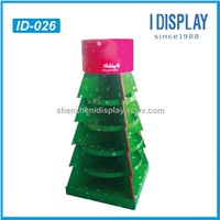 Christmas tree cardboard display stands for holiday sale