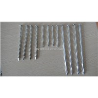 Concrete Steel Nail, Galvanized or Black Surface, Made of Hardened Steel, Twill, Plain, Spiral Shan