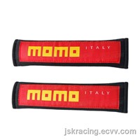 FOR MOMO SEAT BELT COVER RED AND BLACK J1 STYLE
