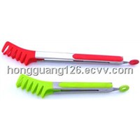 FT-046   hot sell silicone food tongs