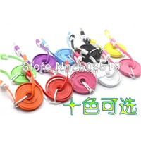 Flat USB 2.0 Cable 8 Pin Connector Charger Adapter for iPhone 5 Colorful Cable