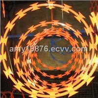 Hot-dip and Electro-galvanized Razor Barbed Wire for Prison Fence