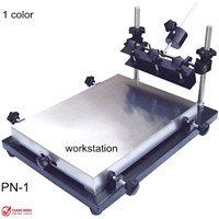 Manual Printer - 1 Color - Print Flat Substrate - Screen Print Machine - QA