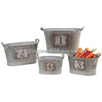 Metal storage baskets,set of 4