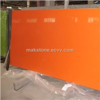 Orange Quartz Stone Slabs And Silestone Quartz Sheet