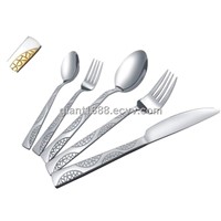 Stainless Steel Cutlery Hotel Ware/Stainless Steel Silver Cutlery and Gold Cutlery Set