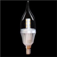 2013 Hot Sale Decorative Led Bulb E14 Bent Tip Led lamp Silver Bent Tip