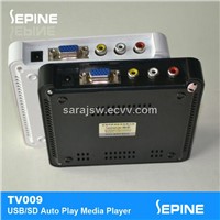 factory hot sale vga out sd flash card digital media player
